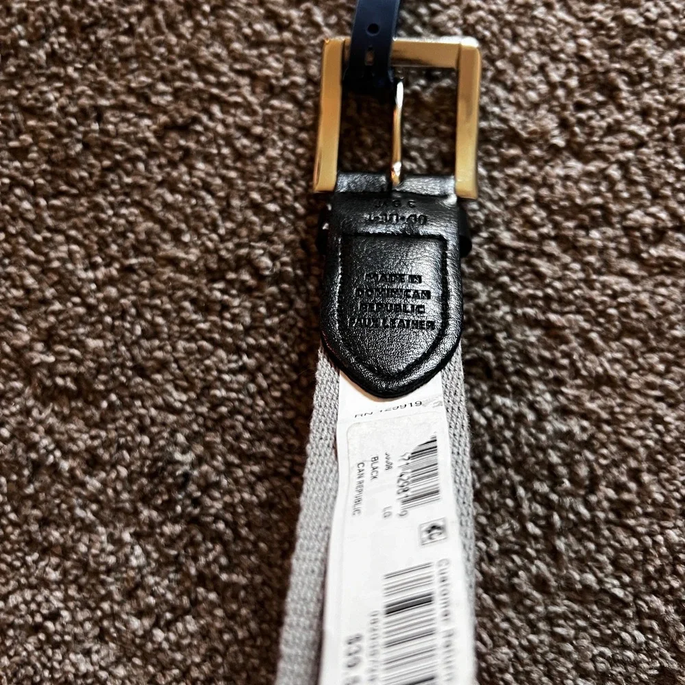 Club Room Snowflake Belt‎ Fair Isle Pattern Casual Belt Large 36-40